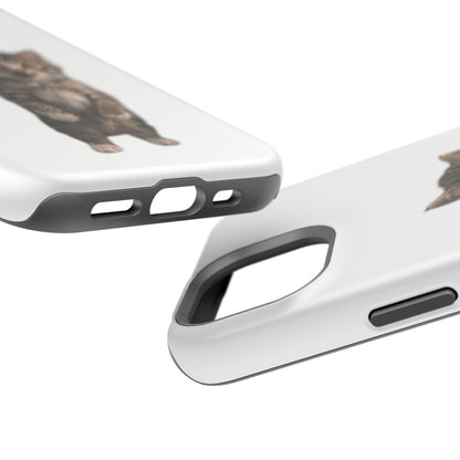 Cute Standing Kitten Magnetic Impact-Resistant Phone Case