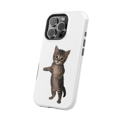 Cute Standing Kitten Magnetic Phone Case