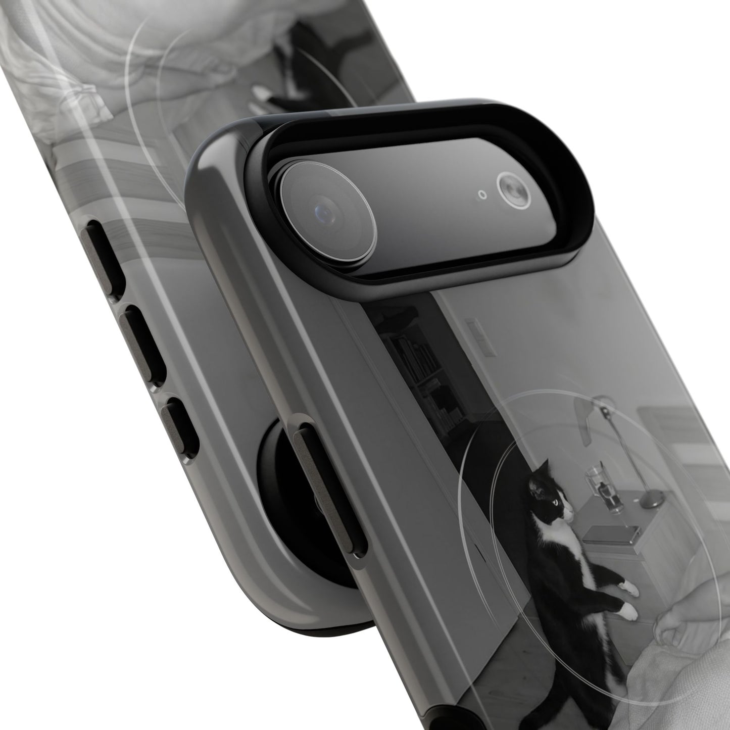 Phone Case “Why Is It Always at 2 AM?” Cat Photo Tough Magnetic Case