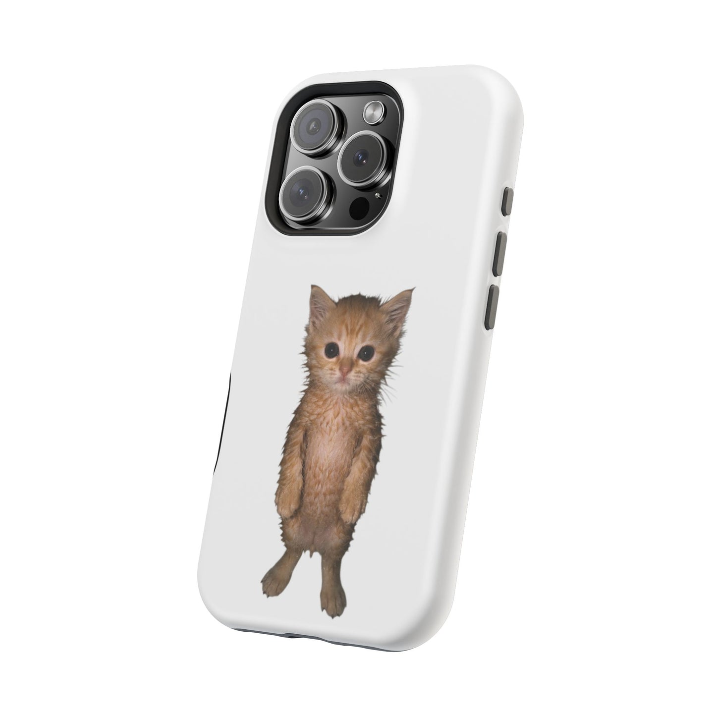 Cute Standing Kitten Magnetic Impact-Resistant Phone Case