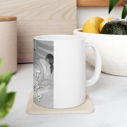 Why Is It Always At 2 AM? Cat Coffee Mug Funny Nighttime Pet Lover Gift