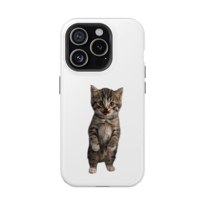 Cute Standing Kitten Magnetic Impact-Resistant Phone Case