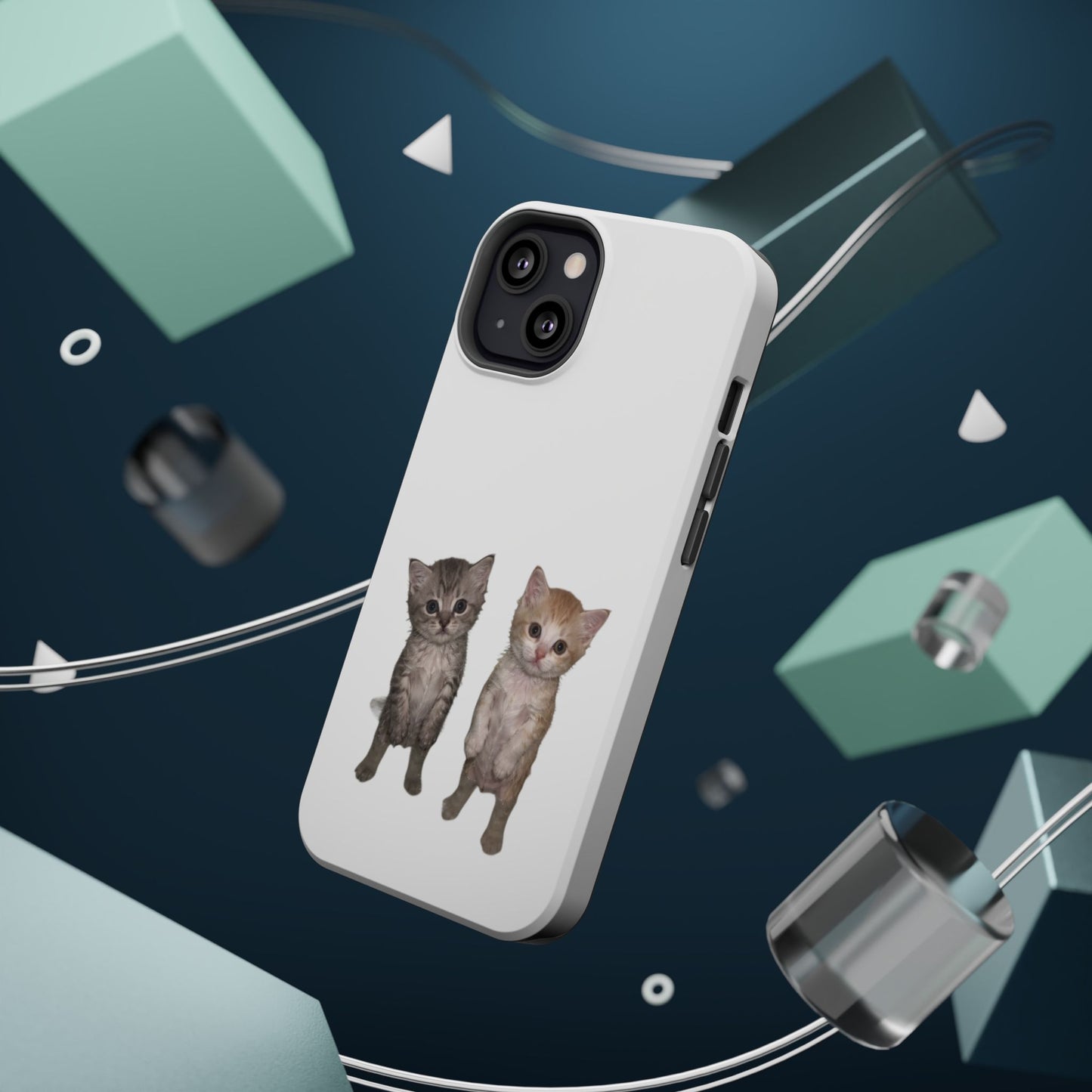 Duo Cute Kitten  Magnetic Impact-Resistant Phone Case