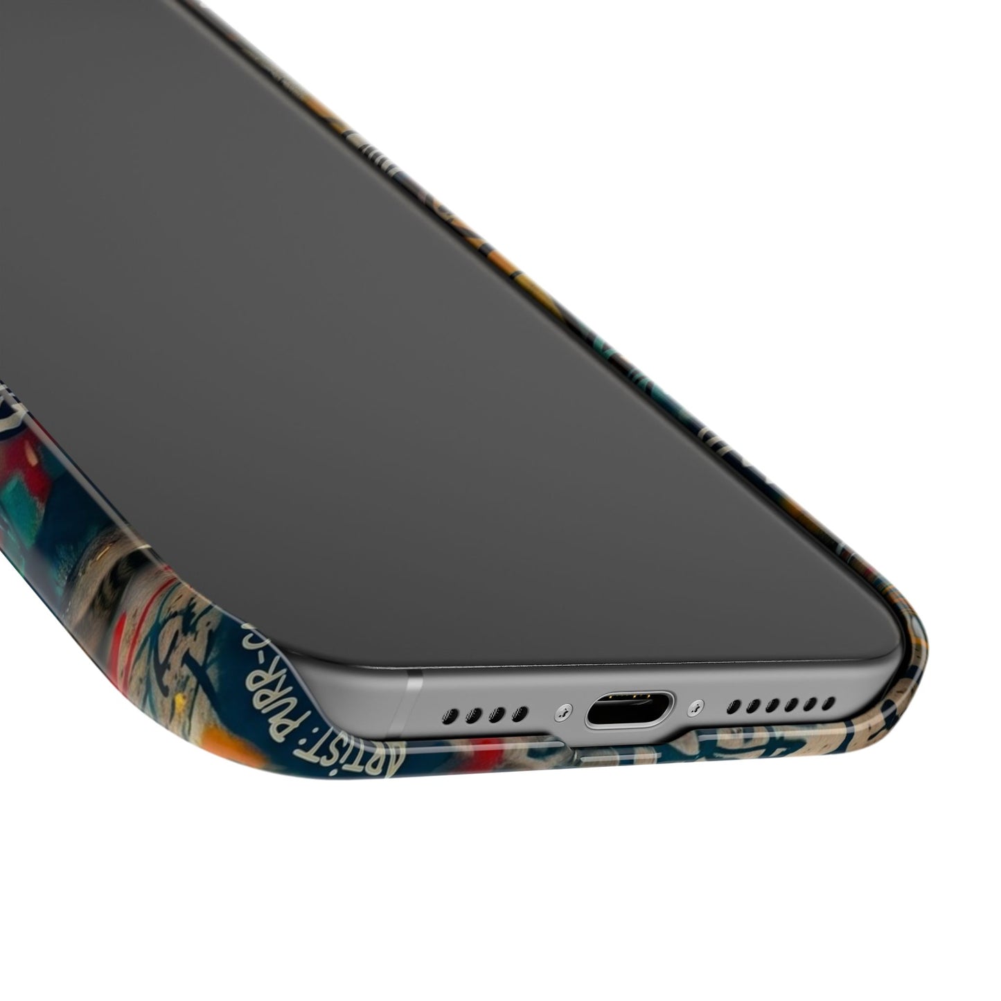 Meow Squad Graffiti Phone Case — Colorful Cat Crew Slim Case