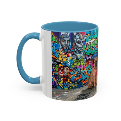 Graffiti Pets Coffee Mug — Colorful Street Art Dog & Cat Accent Mug (11/15oz)