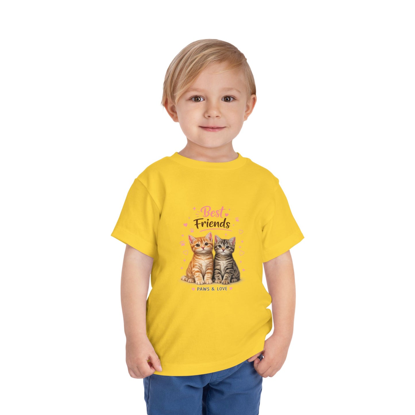 Best Friends Kitten Toddler Tee — Paws & Love Cute Cat Shirt