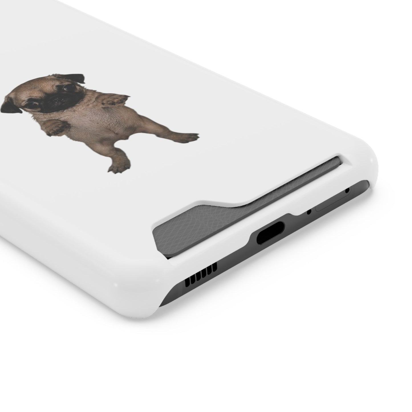 Pug Puppy Card-Holder Phone Case