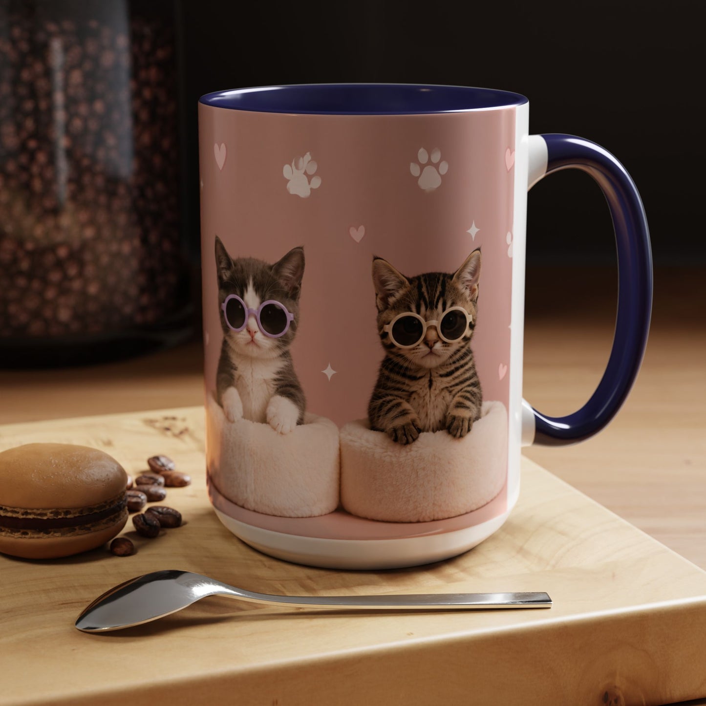 Cute Cat Lovers Coffee Mug - 11 & 15oz - Perfect Gift for Pet Owners