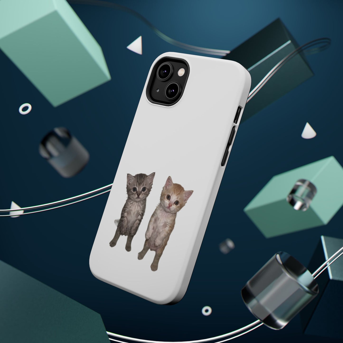 Duo Cute Kitten  Magnetic Impact-Resistant Phone Case