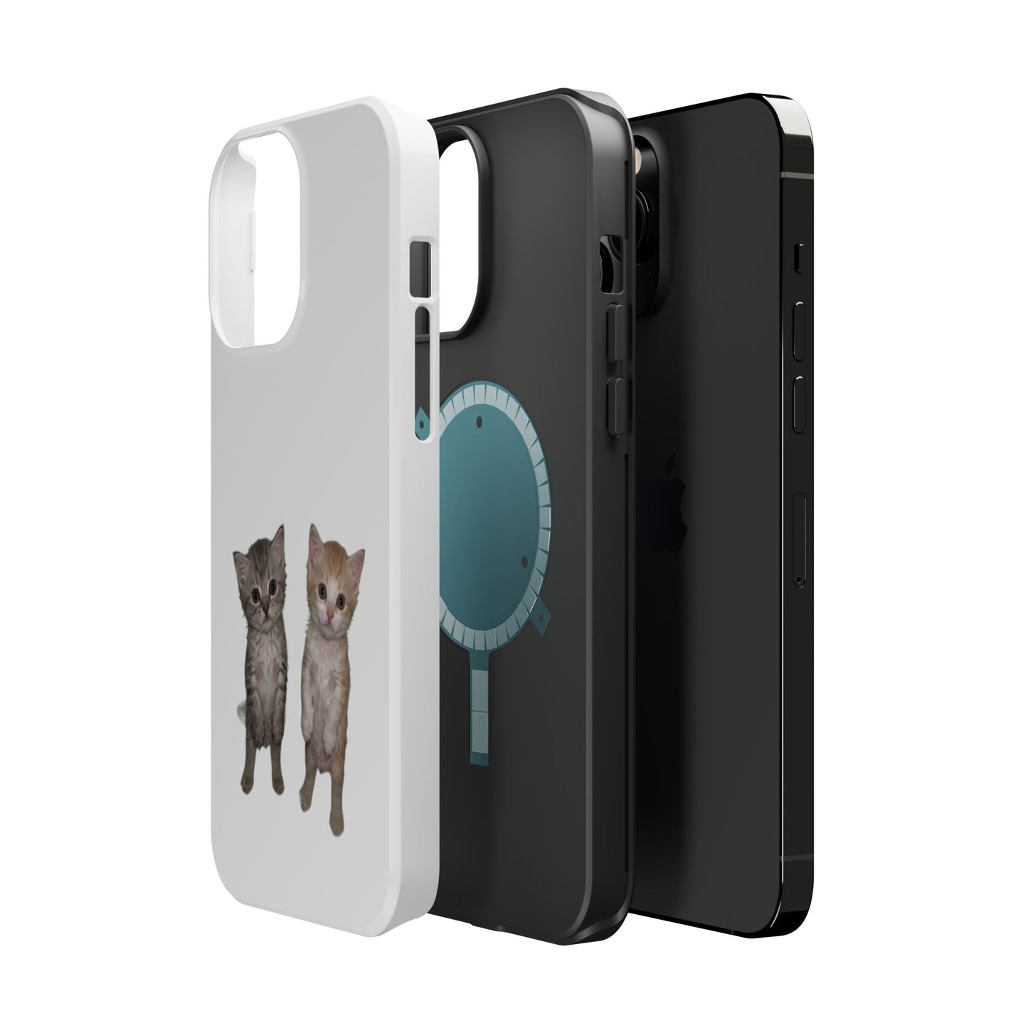 Duo Cute Kitten  Magnetic Impact-Resistant Phone Case