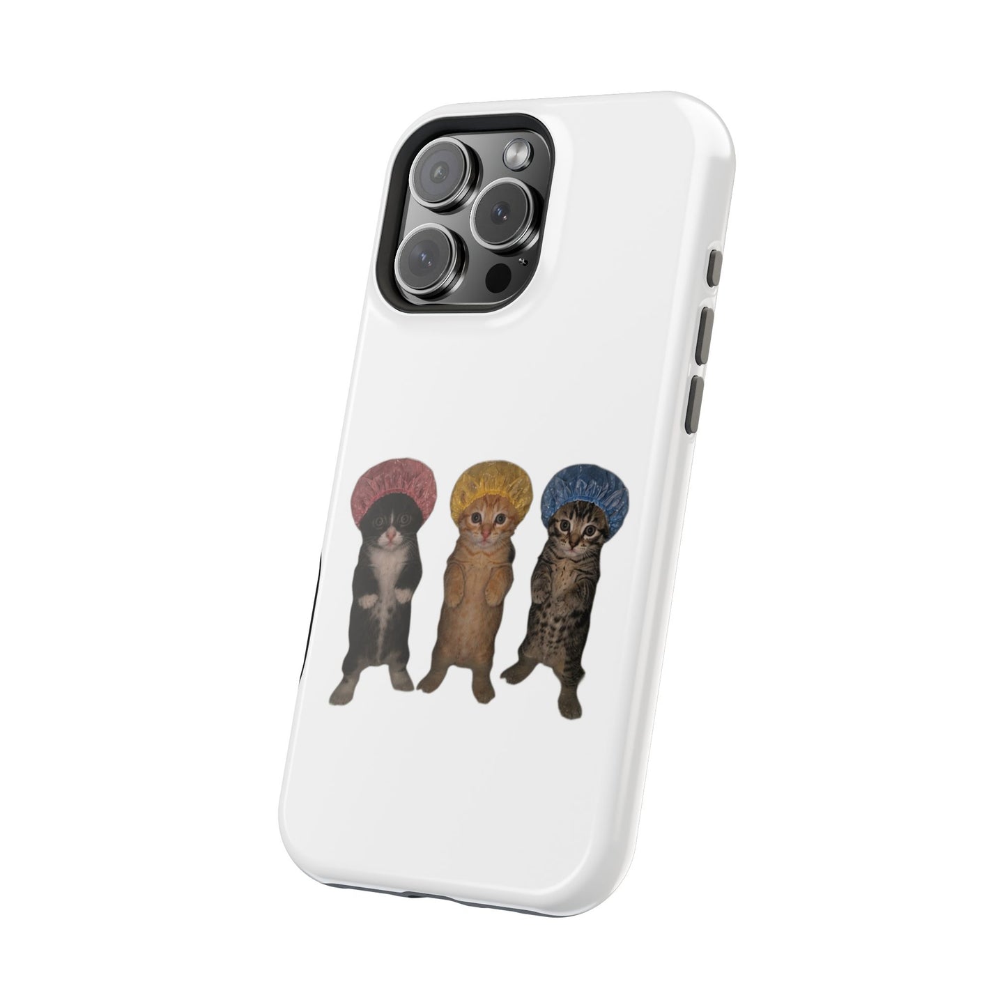 Cute Kittens in Bonnets  Magnetic Impact-Resistant Phone Case