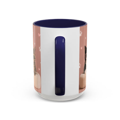 Cute Cat Lovers Coffee Mug - 11 & 15oz - Perfect Gift for Pet Owners