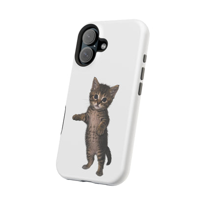 Cute Standing Kitten Magnetic Phone Case