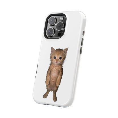 Cute Standing Kitten Magnetic Impact-Resistant Phone Case