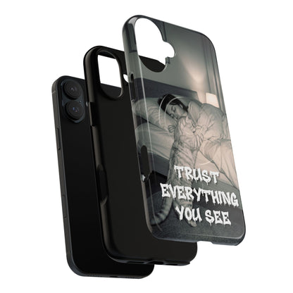Phone Case ‘Trust Everything You See’ Surreal Sleep Graphic Tough Magnetic Case