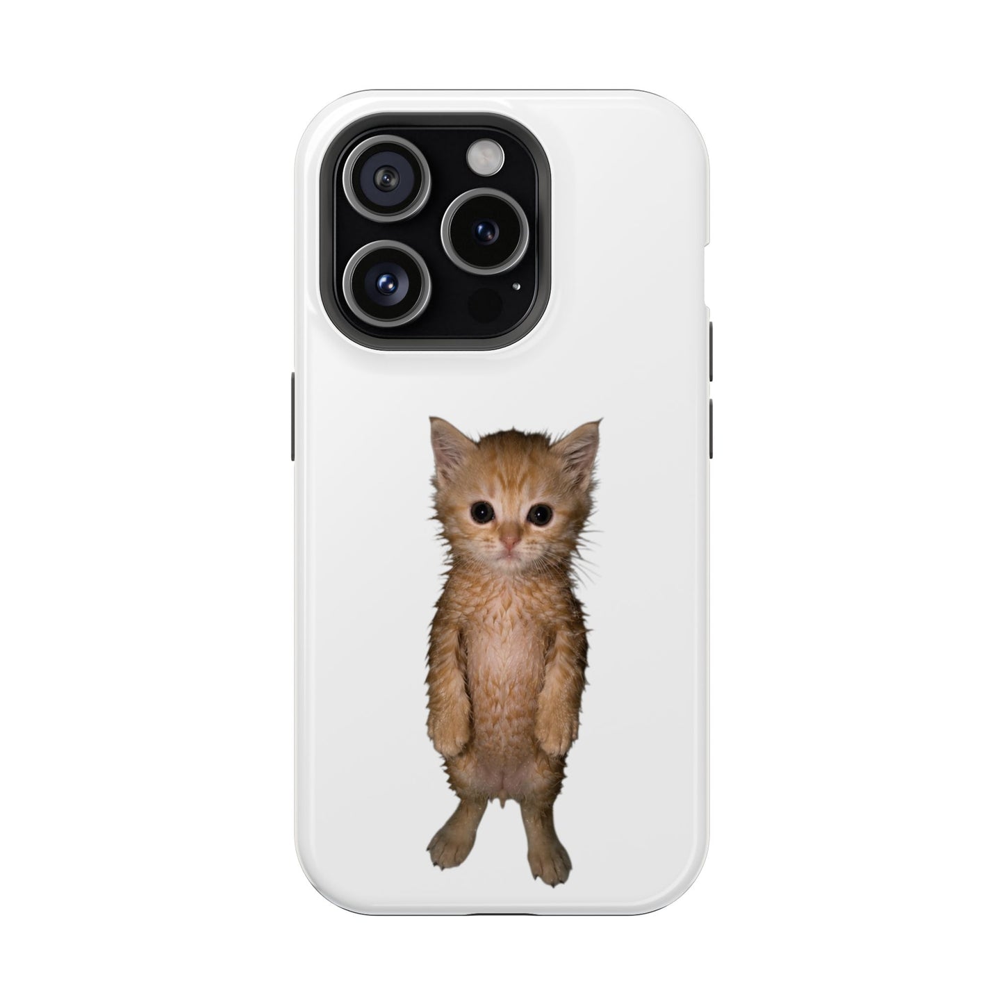 Cute Standing Kitten Magnetic Impact-Resistant Phone Case