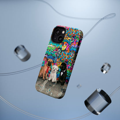 Puppy Squad Graffiti Phone Case — Impact-Resistant Protective Case