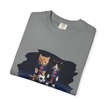 Cat Soccer Players T‑Shirt — Cute Kitten Football Graphic Tee