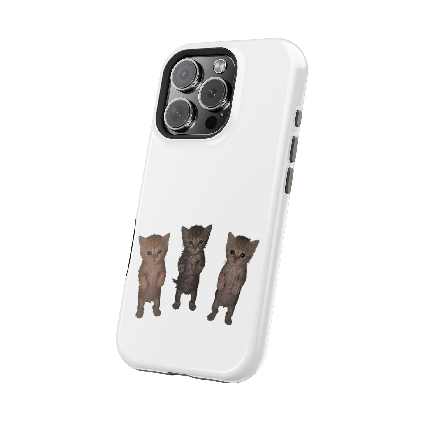 Cute Trio Kittens  Magnetic Impact-Resistant Phone Case