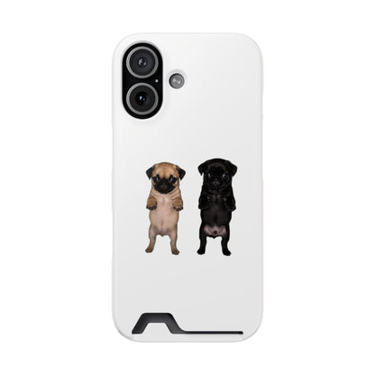 Pug Pair Card-Holder Phone Case