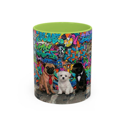 Graffiti Pets Coffee Mug — Colorful Street Art Dog & Cat Accent Mug (11/15oz)