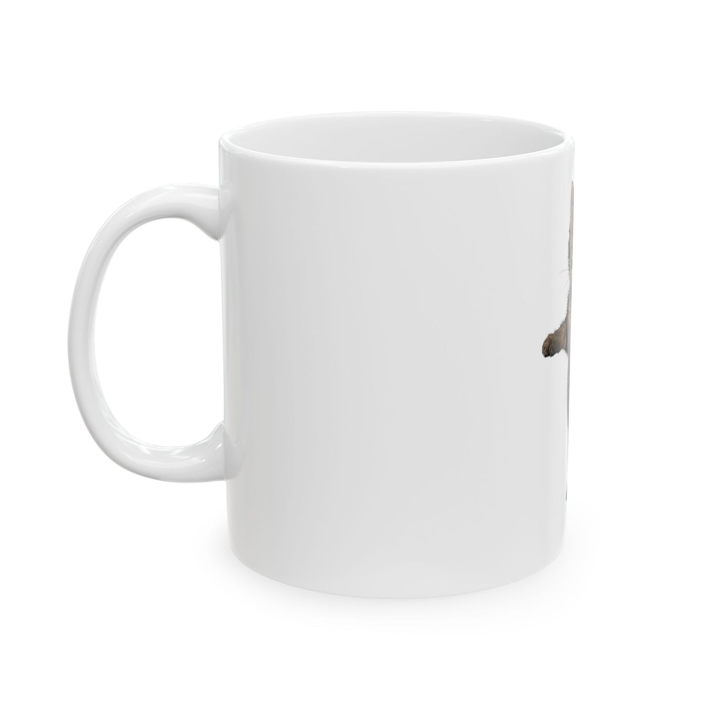 Cute Standing Kitten Ceramic Mug  (11oz & 15oz)