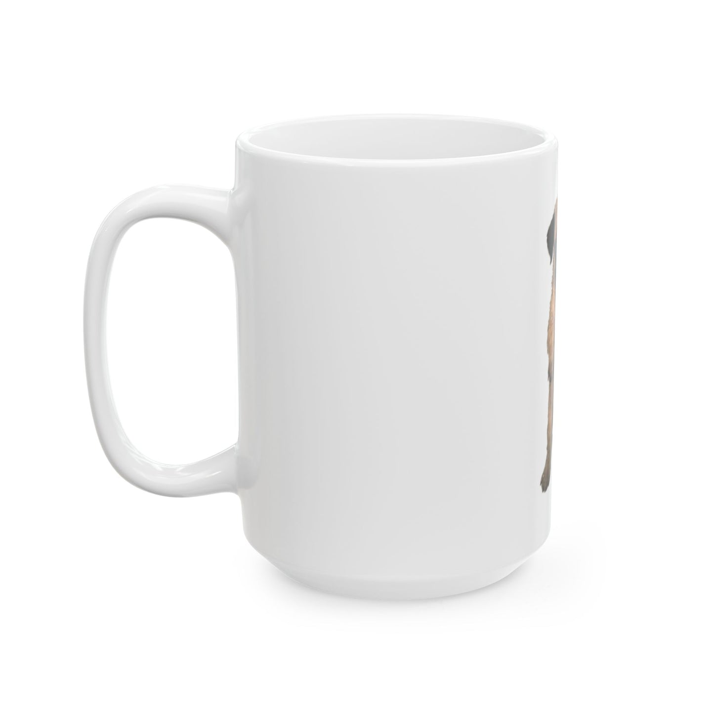 Pug Puppy Standing Ceramic Mug  (11oz & 15oz)