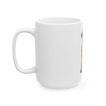 Pug Puppy Standing Ceramic Mug  (11oz & 15oz)