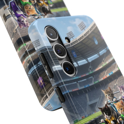 Racing Cats Tough Phone Case — Cute Kittens Driving Racecar Phone Cover