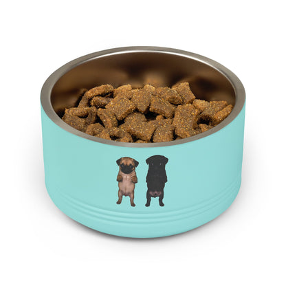 Cute Standing Puppy Dog Pet Bowl — Stainless 18oz Bowl