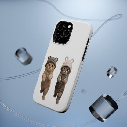 Cute Kittens in Hats Magnetic Impact Phone Case