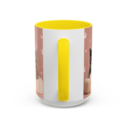 Cute Cat Lovers Coffee Mug - 11 & 15oz - Perfect Gift for Pet Owners