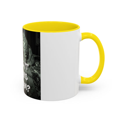 Why Is It Always at 2 AM? Cat Nighttime Humor Accent Coffee Mug