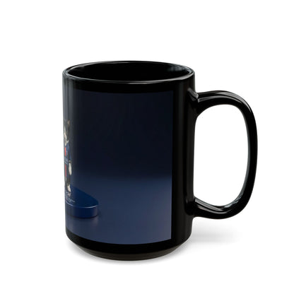 Soccer Cats Black Mug — Cute Football Kit Kittens Coffee Cup (11oz/15oz)