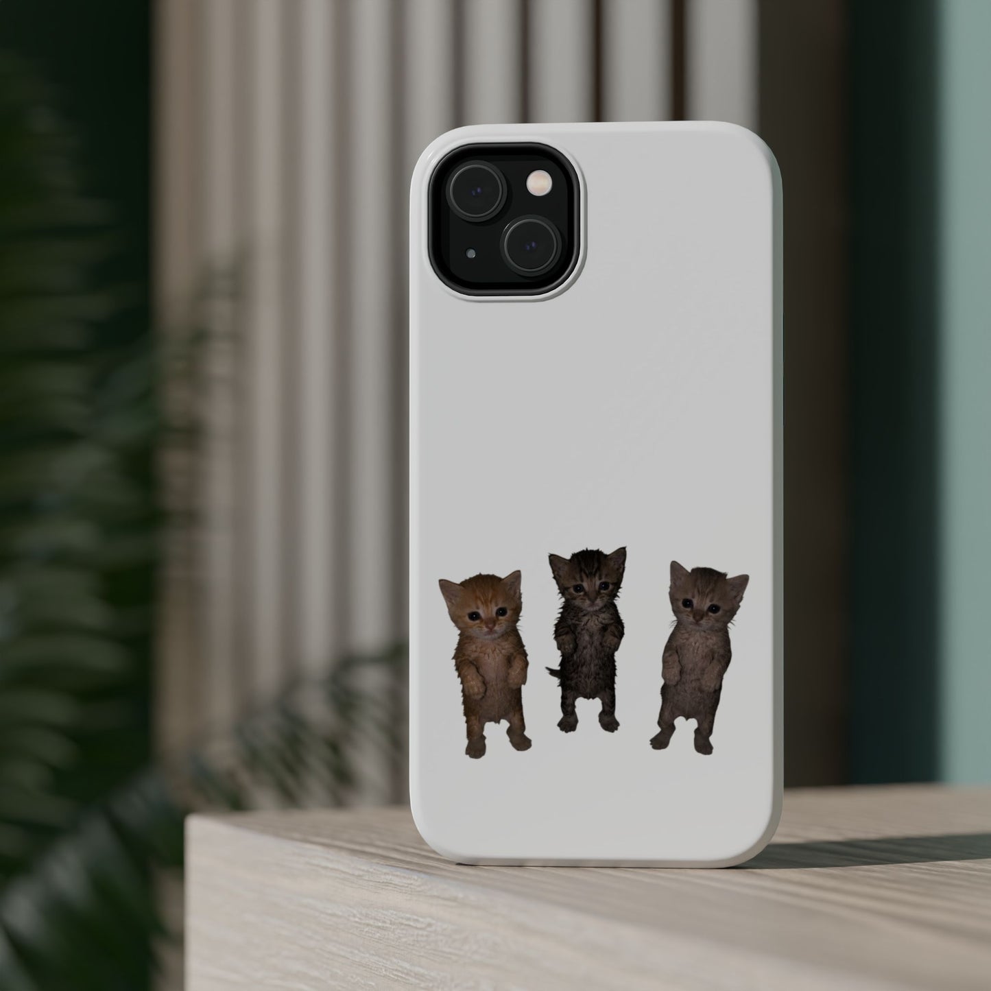 Cute Trio Kittens  Magnetic Impact-Resistant Phone Case