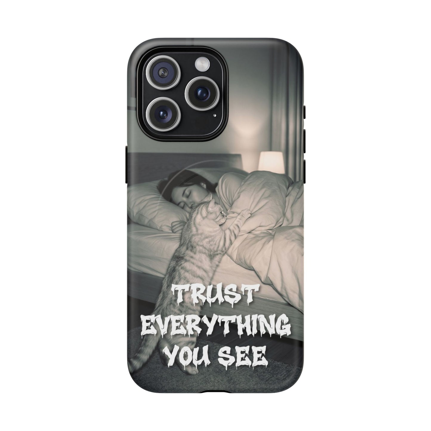 Phone Case ‘Trust Everything You See’ Surreal Sleep Graphic Tough Magnetic Case