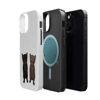 Cute Kittens Magnetic Impact-Resistant Phone Case