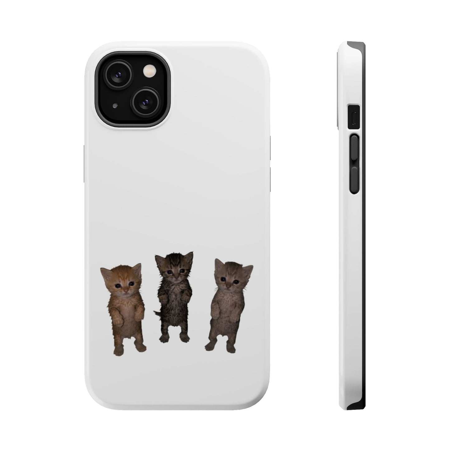 Cute Trio Kittens  Magnetic Impact-Resistant Phone Case