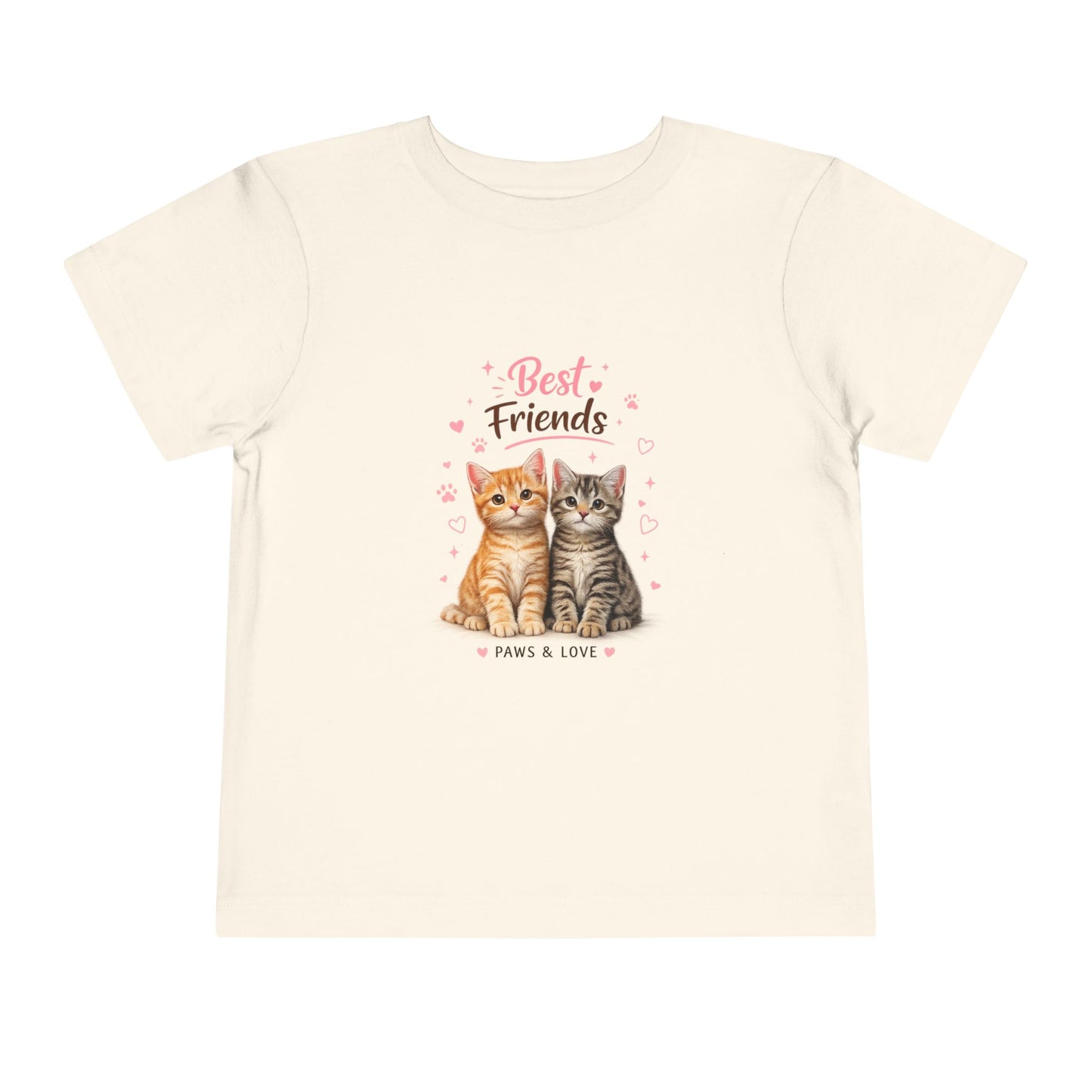 Best Friends Kitten Toddler Tee — Paws & Love Cute Cat Shirt