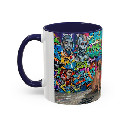 Graffiti Pets Coffee Mug — Colorful Street Art Dog & Cat Accent Mug (11/15oz)