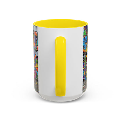 Graffiti Pets Coffee Mug — Colorful Street Art Dog & Cat Accent Mug (11/15oz)