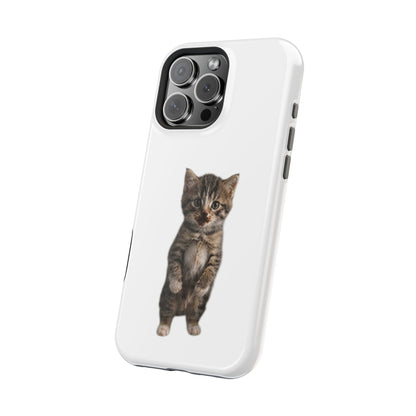 Cute Standing Kitten Magnetic Impact-Resistant Phone Case