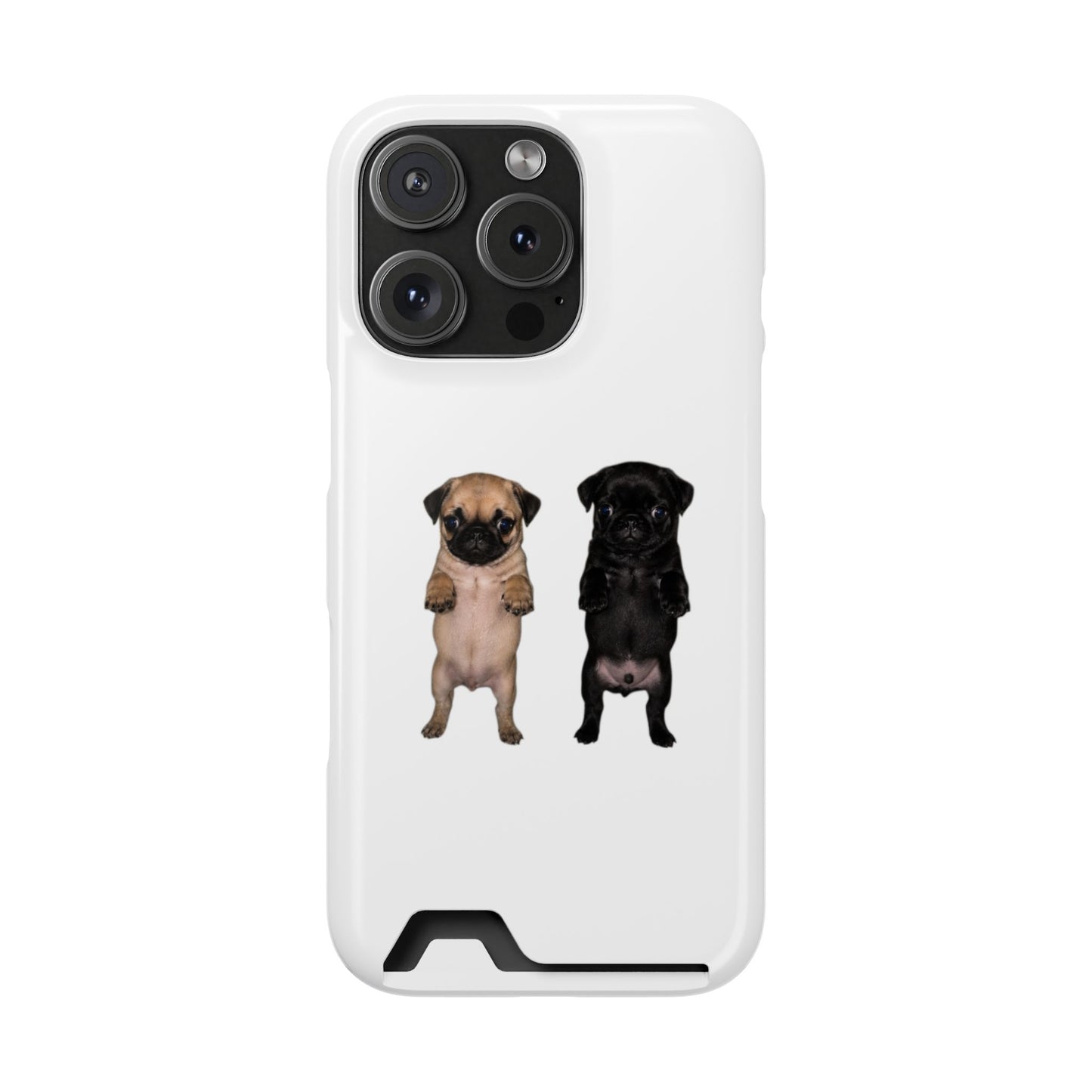 Pug Pair Card-Holder Phone Case
