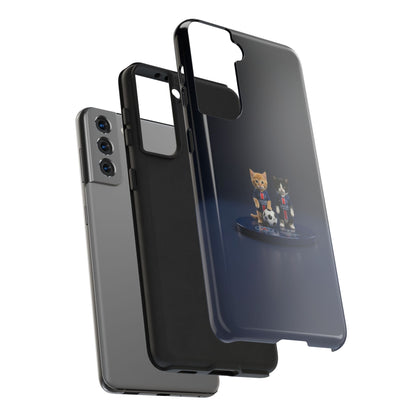 Phone Case — Cute Soccer Cats Design (Kawaii Kitten Football Fans)