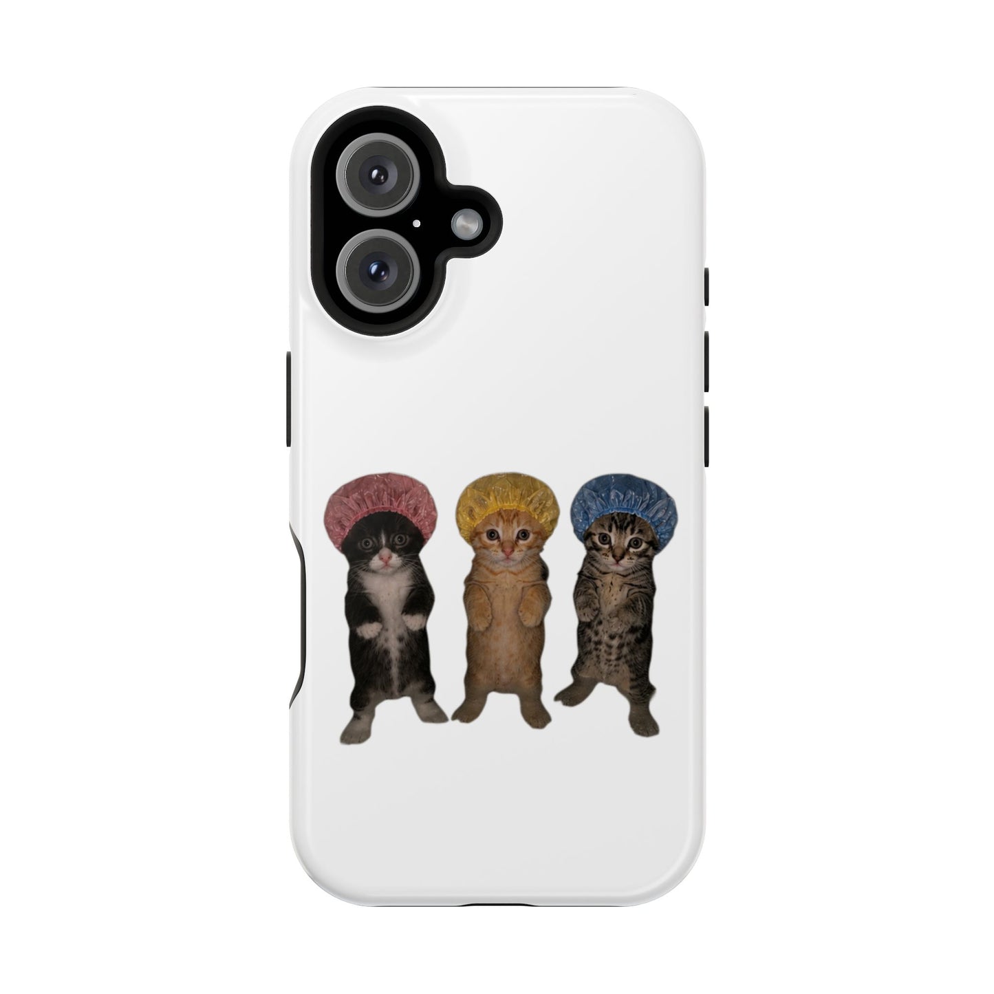 Cute Kittens in Bonnets  Magnetic Impact-Resistant Phone Case