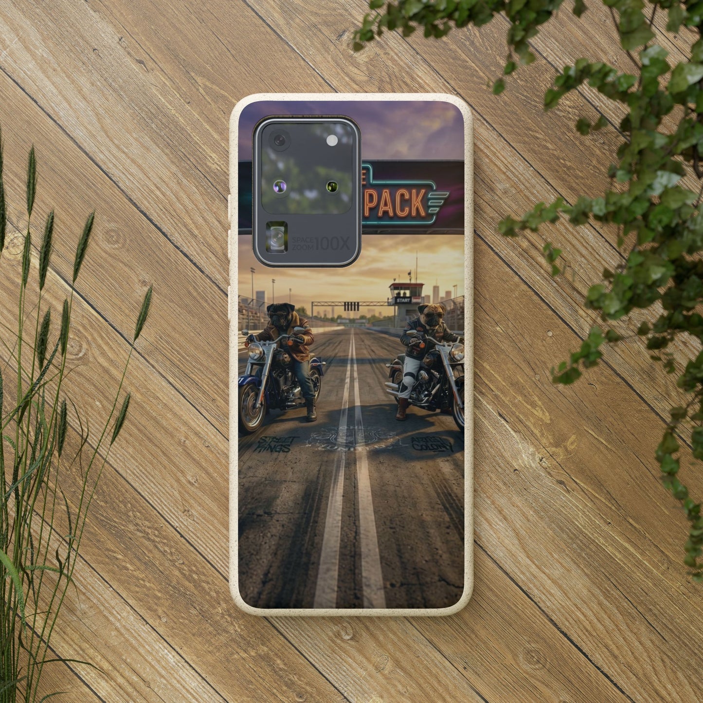 Motorcycle Road Trip Biodegradable Phone Case