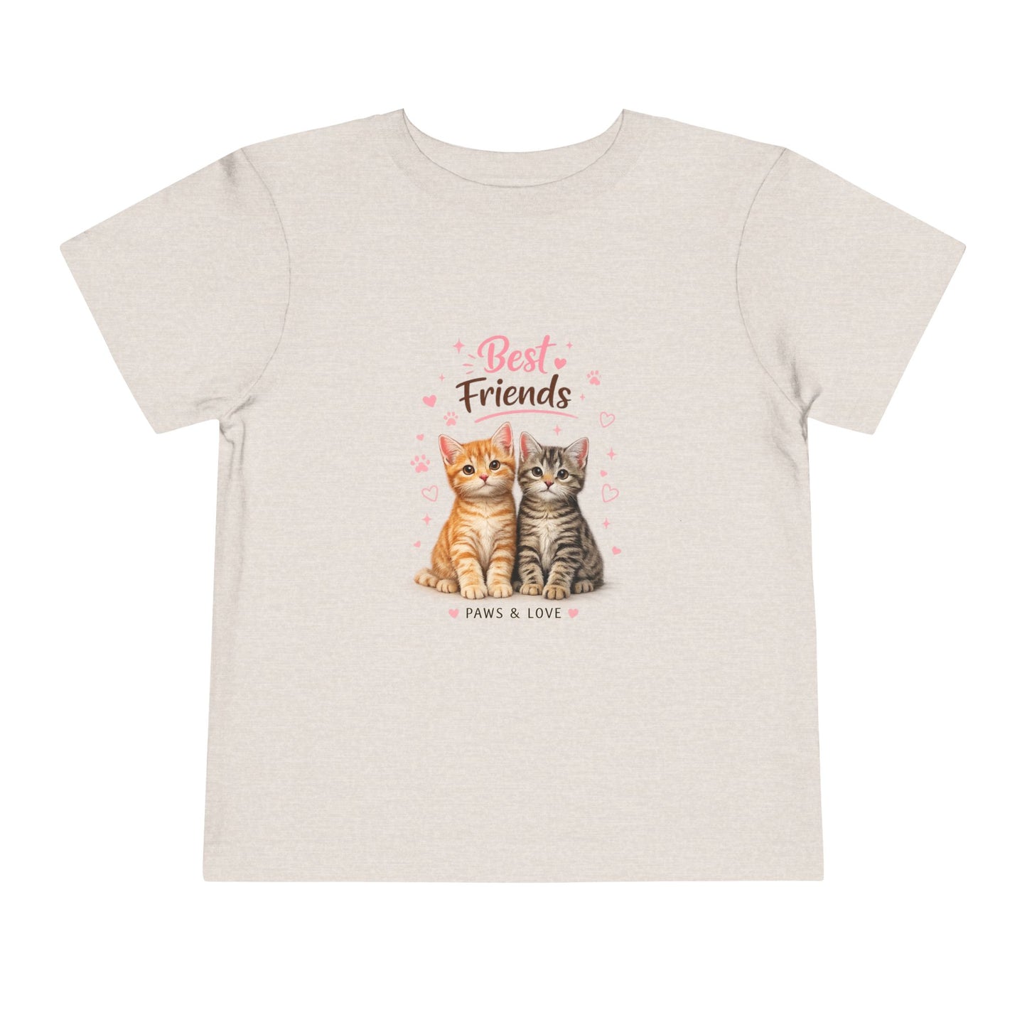 Best Friends Kitten Toddler Tee — Paws & Love Cute Cat Shirt