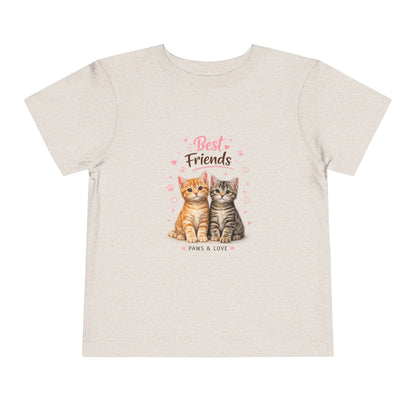 Best Friends Kitten Toddler Tee — Paws & Love Cute Cat Shirt