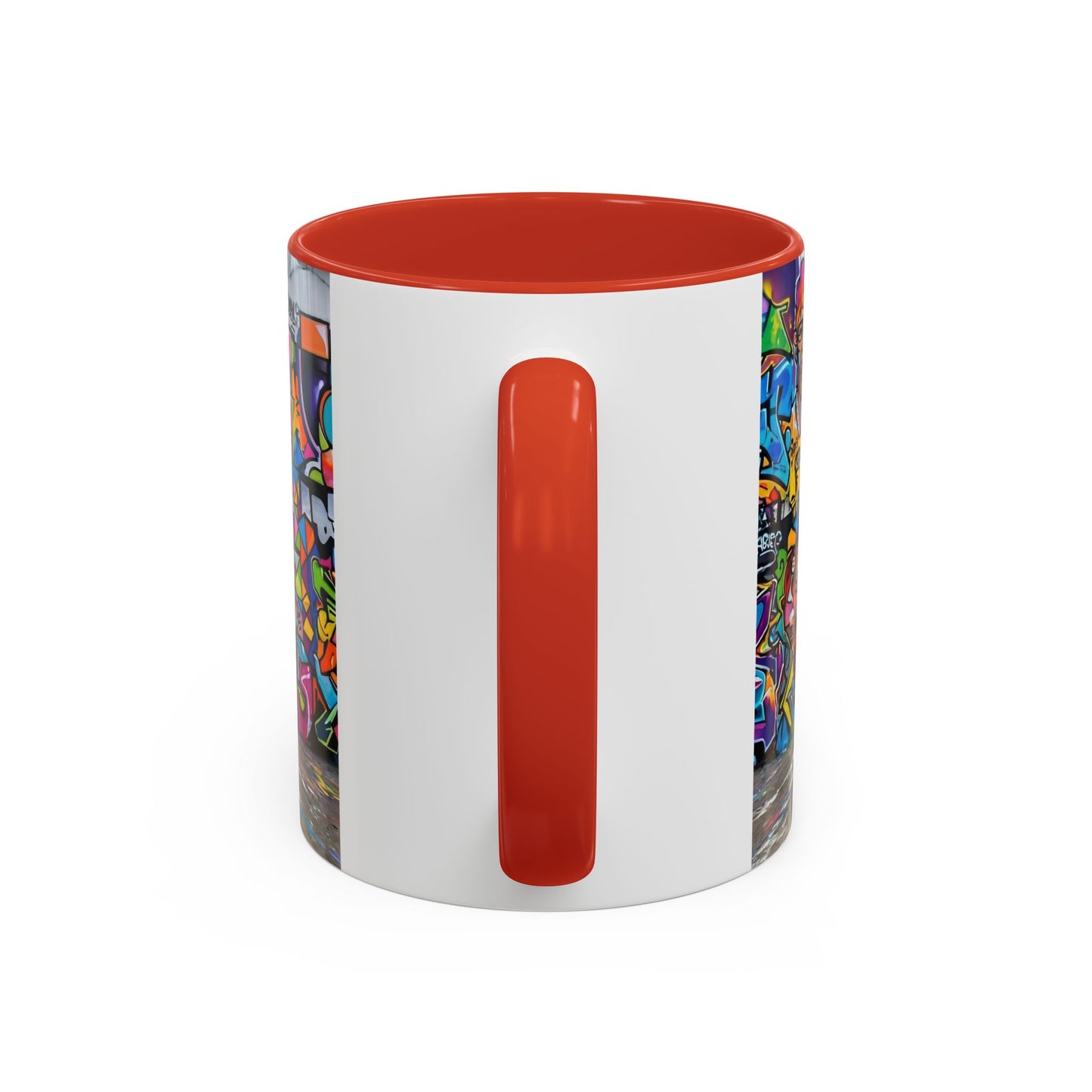 Graffiti Pug Coffee Mug — Colorful Street Art Accent Mug (11/15oz)