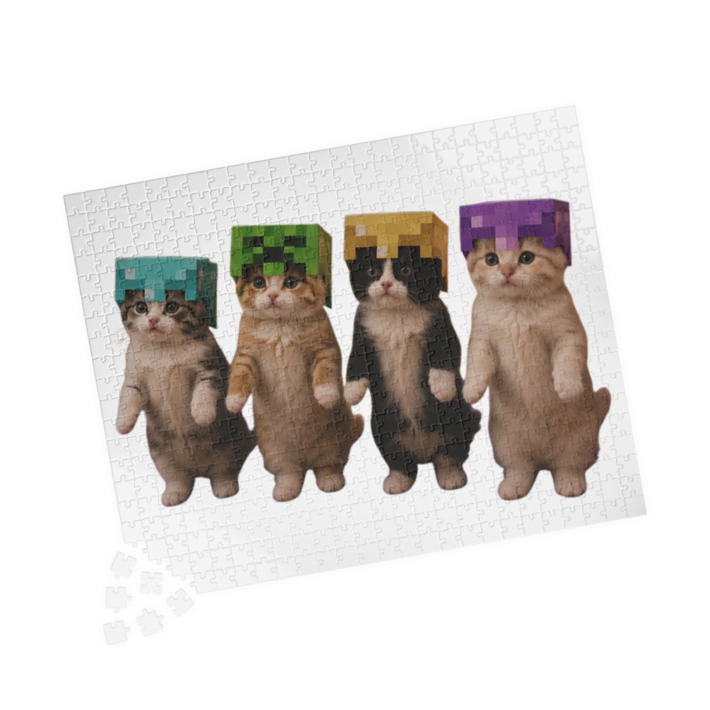 Dancing Kittens Minecraft Helmet Puzzle